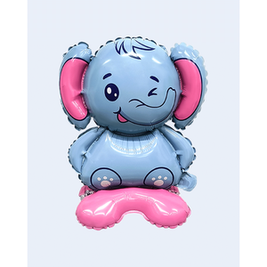 Ballon de fête en forme d'éléphant 43x58cm en aluminium pour décoration de fête - Product Image 1