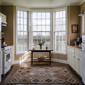 L'alliage d'aluminium noir blanc simple et double a accroché glissant la baie Windows pour la cuisine - Product Image 1