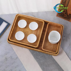 Premium Quality Handcrafted Bamboo <b>Storage</b> Basket <b>RATTAN</b> TRAY FRUIT <b>STORAGE</b> BASKET Vietnamese Craftsmanship for Elegant Dining - Product Image 6