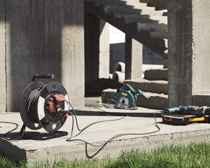 20m. Avvolgicavo professionale estensibile con 3 prese e copertura 3x1,5mm IP55 (Simon EX922501) - Product Image 3