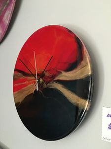 Reloj de pared de resina epoxi TRULY, diseño moderno, funciona con pilas, boda, decoración del hogar, tamaño personalizado, calidad hecha a mano - Product Image 3