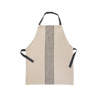 100% pur coton doux tissu taille libre dernière conception cuisine tablier de cuisine avec logo privé