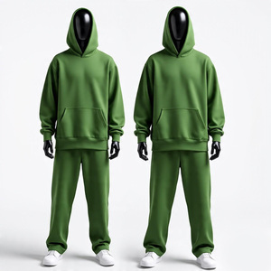 Ensembles de survêtements de sport unisexes en molleton 100 % coton, écologiques, grandes tailles, avec logo personnalisé, imprimés, 2 pièces, vente en gros - Product Image 6