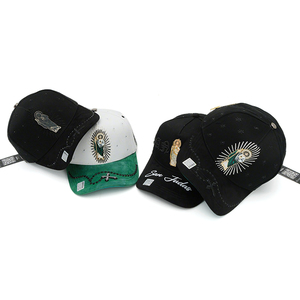 Envío Rápido, Gorra de Béisbol de Malla de 5 Paneles con Visera Curva, Logotipo Bordado en 3D Personalizado de Metal San Judas Tadeo <span class=keywords><strong>Bigboss</strong></span>, Alta Calidad, Venta al Por Mayor G5 - Product Image 4