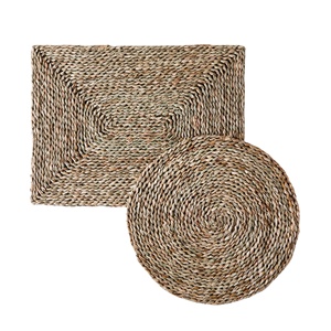 Hadicraft Factory's <b>Bamboo</b> Flatware Sets Silicone Hyacinth Water Placemats Natural Woven Western Food Dining Table <b>Mats</b> Vietnam - Product Image 4