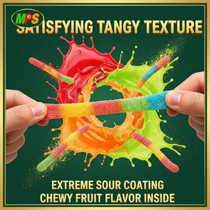 Bonbons Gommeux Acides en Forme de Vers OEM en Gros pour Importateurs Mondiaux |   Contrôle qualité strict et certification complète des produits pour les marchés européens/américains - Product Image 2