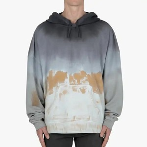Sweat à capuche lavé à l'acide en coton de haute qualité High Street Series Washing Sweatshirt Stone Washed Vintage Hoodie Respirant Casual Wear - Product Image 1