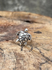 Anillo de Plata de Ley 925 con Diseño de Tortuga Hecho a Mano, Joyería de Animales Marinos, Estilo Playero, Anillo de Plata, Regalo Único para Mujeres en su Cumpleaños - Product Image 4