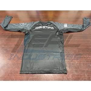 Protections anti-éruptions cutanées mma personnalisées impression par sublimation protection ultavoilet 240 gsm compression grappin bjj protections anti-éruptions cutanées fabriquées au Pakistan - Product Image 2