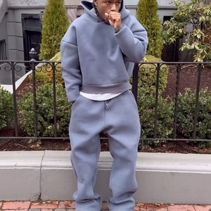 Survêtement à capuche pour garçon, survêtements pour hommes, 2 pièces, sweats à capuche pour hommes, sweats à manches longues, pantalon de jogging, tenues 2 pièces - Product Image 1