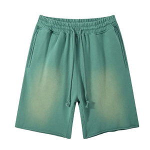 Premium Acid Wash Shorts Mens Summer Street Style Wholesale Acid Wash Cotton Shorts Men Custom Print Street Fashion OEM - Product Image 2