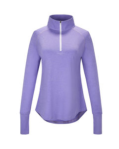 เสื้อกีฬาแขนยาวซิปรูดแนวคลาสสิกสำหรับผู้หญิงเสื้อฟิตเนสเข้ารูปมีกระเป๋า - Product Image 1