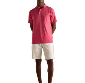Última calidad transpirable y perfecto para el uso diario y atuendo Turn Down Collar con botón bolsillo frontal Color rosa oscuro - Product Image 6