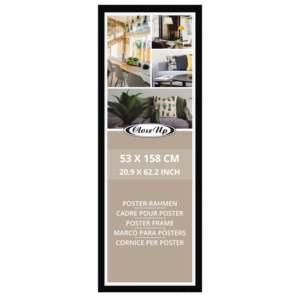Cadre d'affiche décoratif en bois au design moderne 53 x 158 cm MDF Noir - Product Image 5