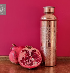 Best Quality Custom Design Hammered Copper Bottle Direct Drinking Good Health <b>Drinkware</b> for Adults Wholesale Factory Prices - Product Image 2