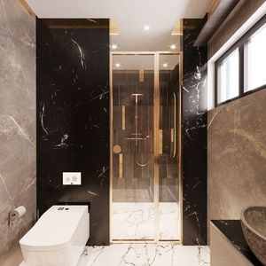 Hotel <b>Bathroom</b> Furniture Package per Room Vanity with Basin Top and <b>Mirror</b> Cabinet for Hotel Projects - Product Image 1