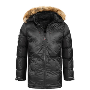 <b>Men's</b> Winter Warm <b>Coats</b> Male Parkas Jackets With <b>Fur</b> <b>Hood</b> Wholesale Cheap Price Custom Logo <b>Men</b> Parka Jacket - Product Image 1