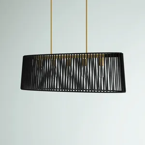 Nouvelle lumière de luxe best-seller suspension blanche et dorée Design industriel premium Lumière marocaine Salon Décoration intérieure - Product Image 3
