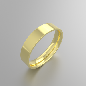 Anillo De Plata De primera ley para parejas, sortija lisa, Plata esterlina 925, chapado en oro rosa, 4mm De ancho, 3mm - Product Image 4