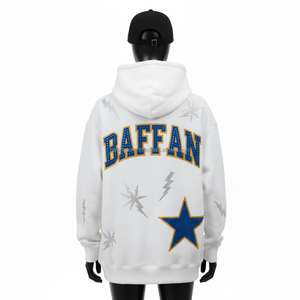 Sweat à capuche en polaire de qualité supérieure pour femmes 380GSM Tissu doux en coton et polyester Broderie personnalisée Logo Strass Design Sweats à capuche de base pour femmes - Product Image 2