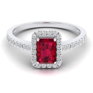 REYES vente directe d'usine 14K or jaune diamant mariage bijoux fins de luxe rubis pierres précieuses bagues de fiançailles pour les femmes - Product Image 6