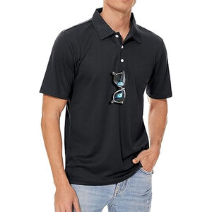 Chemises polo pour hommes à séchage rapide à manches courtes hauts de golf athlétiques évacuation de l'humidité haut de sport décontracté chemises d'entraînement - Product Image 1