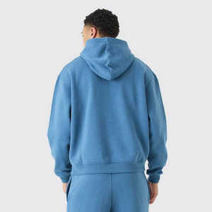 Unisex Winter French Terry <b>Hoodie</b> Set Custom Logo Track Suits Heavy Weight Thick Fleece Cotton Oversized Casual Tracksuits Men - Product Image 5