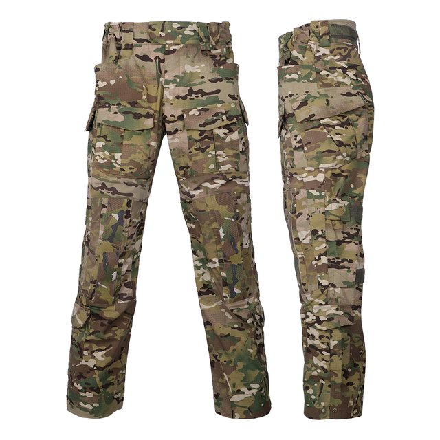 Rip Stop Nylon Elastic Water Repellent Trousers Combat Clothing Camouflage Tactical Pants