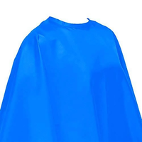 Cape de coiffeur de haute qualité confortable et réglable pour hommes 100% polyester imperméable Logo personnalisé Couleur