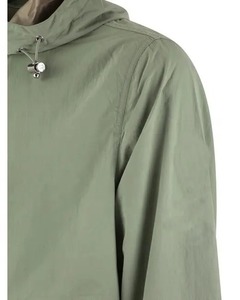 Lightweight <b>Men's</b> Hooded Windbreaker <b>Jacket</b> Canvas Stand Collar Water Resistant Polyester Comfortable Fit <b>for</b> Outdoor Casual Use - Product Image 3