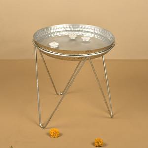 Diseño fantástico Portavelas único de bajo costo y soporte votivo niquelado Diseño martillado a mano Acabado de hormigón - Product Image 3