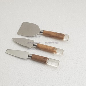 Noir et blanc motif fleuri poignée en résine couverts occidentaux cuillère fourchette couteau vaisselle gâteau serveur dîner ensemble - Product Image 5