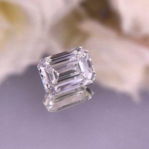 IGI 3.12 Ct Emerald Cut Lab Créé Lâche CVD Diamants F VS1 Clarté Anniversaire De Mariage Bijoux Y Compris Paire De Boucles D'oreilles - Product Image 2