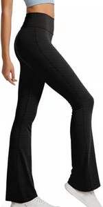 Leggings de sport pour femmes, taille haute, contrôle du ventre, yoga, entraînement, pantalon de gym, extensible, coupe ajustée, respirant, coton doux, confortable à porter - Product Image 5
