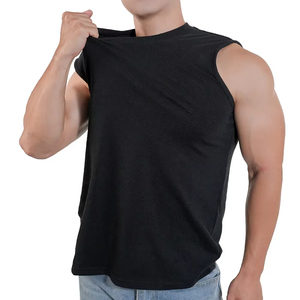 Vente en gros de vêtements de sport personnalisables pour hommes T-shirt 100% coton Vêtements d'entraînement décontractés Chemises d'entraînement unies pour vêtements de fitness - Product Image 5