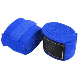 Cinta elástica de algodón con logotipo personalizado y precio bajo para fitness interior, vendaje de boxeo, envolturas para manos - Product Image 2