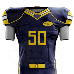 Nueva llegada de fútbol americano Jersey uniforme de manga corta transpirable para ropa de equipo de talla grande disponible al por mayor - Product Image 3
