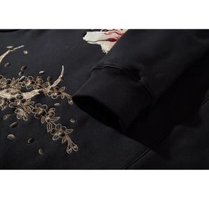 Sudadera con Estampado Gráfico Personalizado, Estilo Urbano, Lavado Ácido, 100% Algodón, Felpa, Corte Holgado, Otoño, Bordada, Precio al por Mayor - Product Image 4