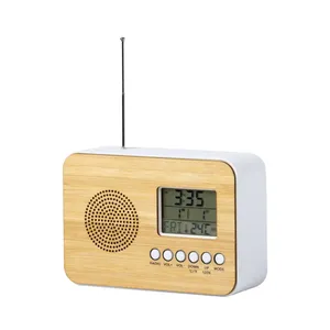 "Natural Bamboo Desk <b>Clock</b> Eco-Friendly Timekeeping" - Product Image 1