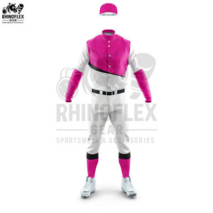 Tenues de baseball de haute qualité, nouveau design, logo personnalisé, 100% polyester respirant, prix de gros bon marché, vêtements d'équipe - Product Image 4