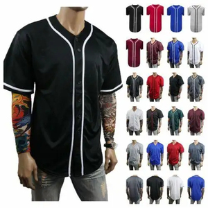 Nouveau gros Logo personnalisé vêtements de sport 2024 tendance vitesse sec respirant hommes femmes petit maillot de baseball quantité minimale de commande bas - Product Image 3