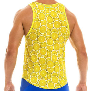 Camiseta sin mangas con diseño de estampado personalizado para hombre, ropa de calle de punto sin mangas de talla grande, camiseta sin mangas holgada de entrenamiento de gimnasio con peso regular - Product Image 6