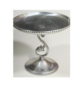 Soporte de aluminio para pasteles, accesorio decorativo con asa, tamaño personalizado, pulido y brillante - Product Image 5