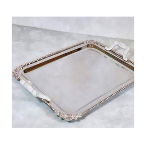 Plateau de service de nourriture en acier inoxydable Design classique Taille personnalisée Dates Plateau de chocolats au prix le plus bas - Product Image 2