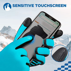 Guantes para correr de alto agarre para hombres, cálidos, de poliéster, resistentes al agua, entrenamiento al aire libre, ajuste térmico cómodo, guantes para correr para hombres - Product Image 2