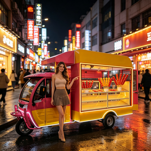 Customizable Stainless Steel Mobile Food Truck with Commercial Equipment for <strong>Prime</strong> Rib Sandwiches Hotdog Ice Cream Outdoor Use - Product Image 1