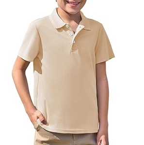 Ropa OEM personalizada de alta calidad para niños, camisetas de Polo Retro, ropa deportiva transpirable de algodón 100%, camiseta de manga corta para niños - Product Image 1