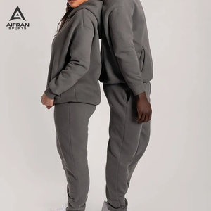 Sudadera con Capucha AIFRAN Personalizada con Lavado Ácido para Hombre, Sudadera de Calle de Gran Tamaño, 400 g/m², Algodón, Estilo Vintage Desgastado - Product Image 3