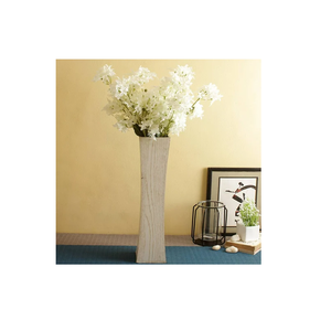 Design classique fait à la main Style élégant sculpté à la main Vase à pied Antique pour la décoration Pot de fleur en bois pour cadeaux et décor - Product Image 4