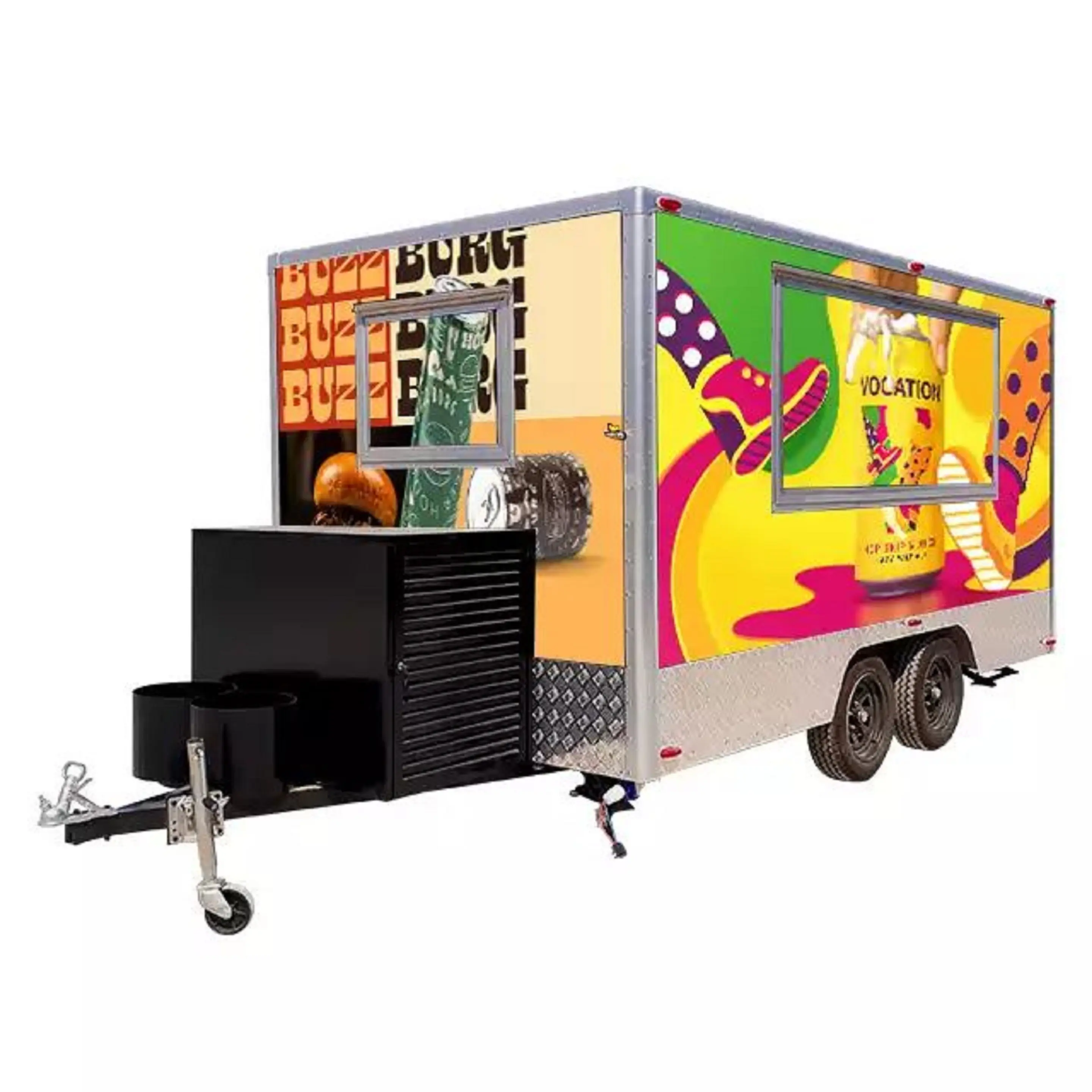 Kunden spezifischer Dreirad-Food-Truck/Kaffee-Food-Truck/mobiler Food-Kiosk-Catering-Anhänger gebrauchte Food-Trucks
